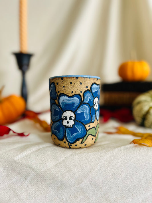 Skull Flowers Cup