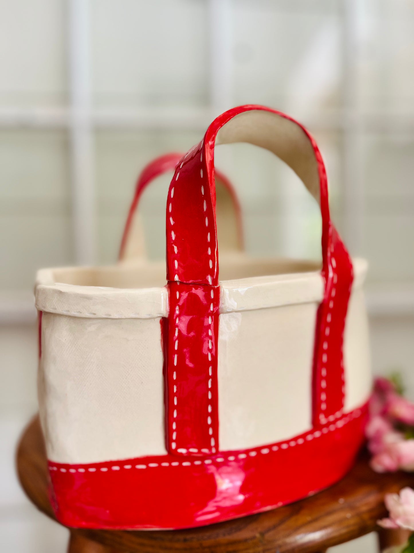 Tote Bag Planter: large red *markdown*