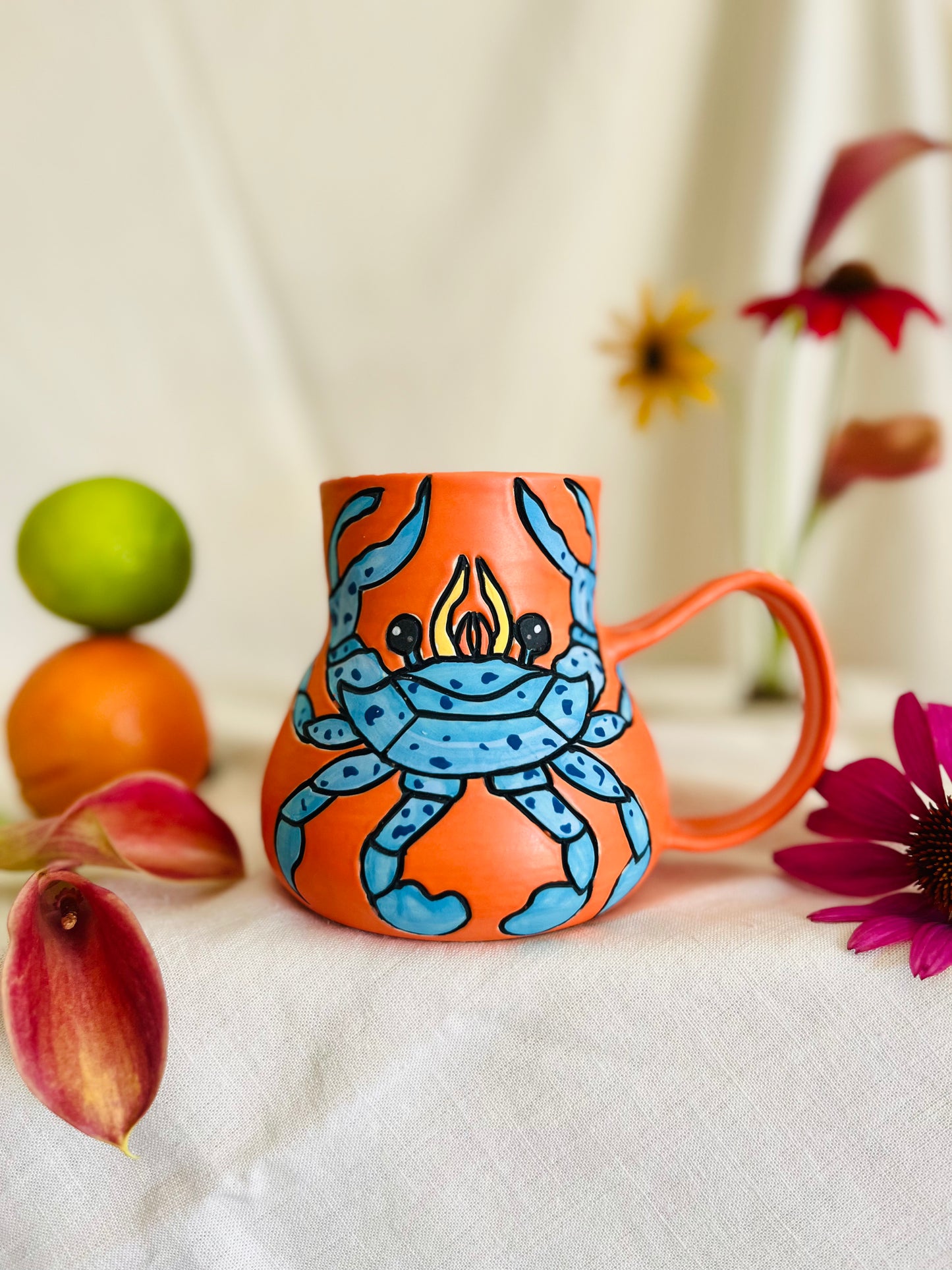 Crab Mug: orange *markdown*