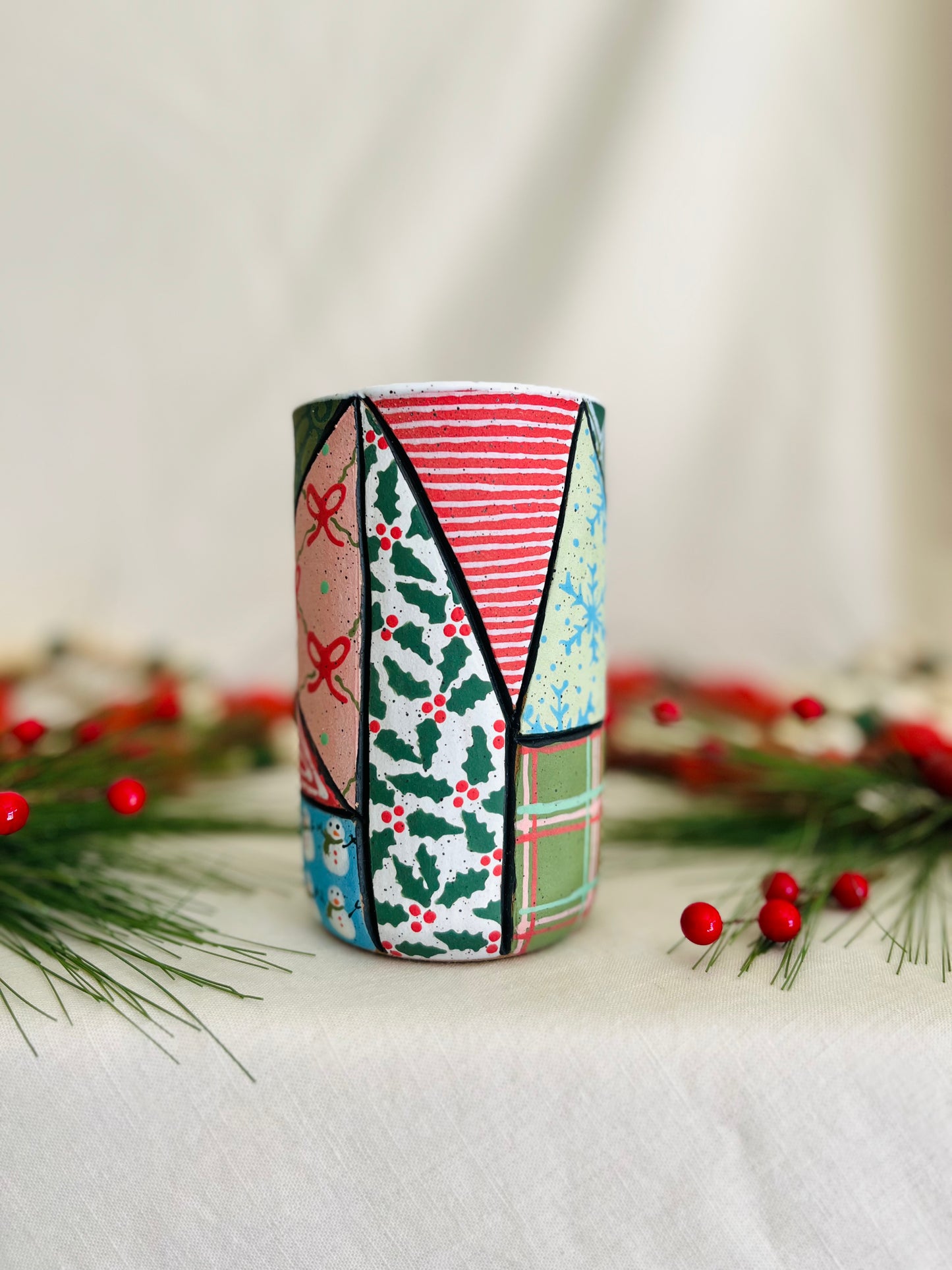 Holiday Patchwork Mug 1