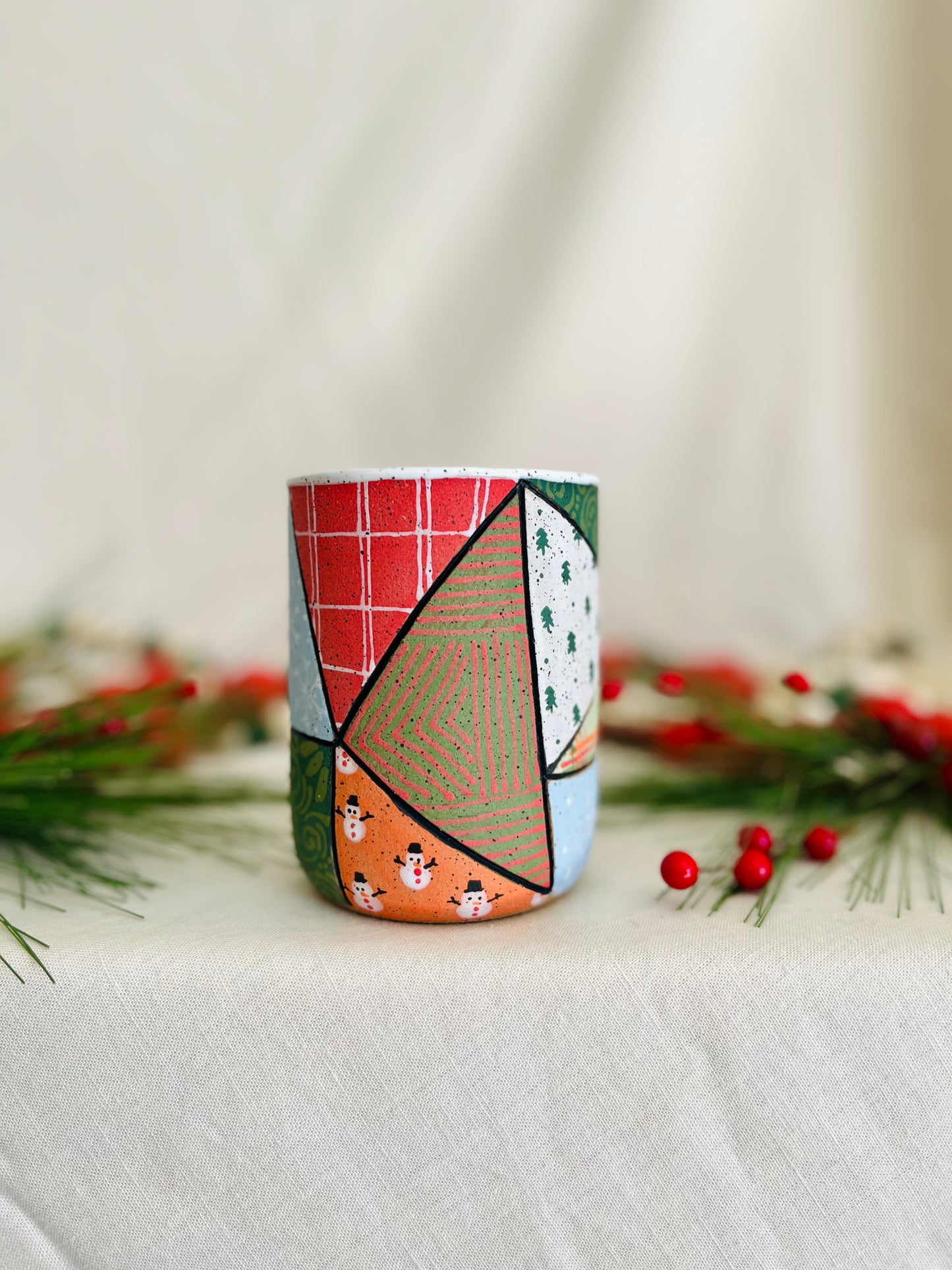 Holiday Patchwork Cup 1