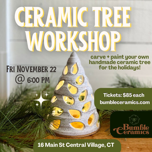 Carve + Paint Workshops: Ceramic Christmas Tree